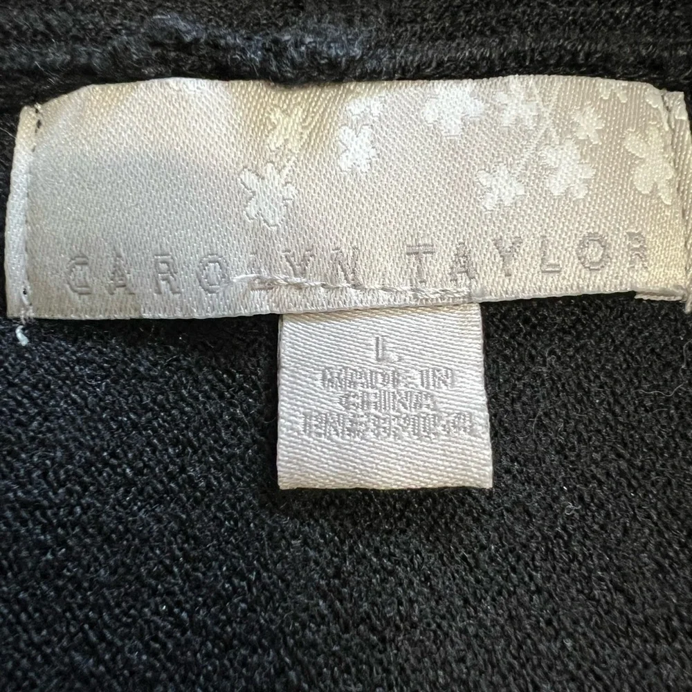 #168 Carolyn Taylor Black Sweater